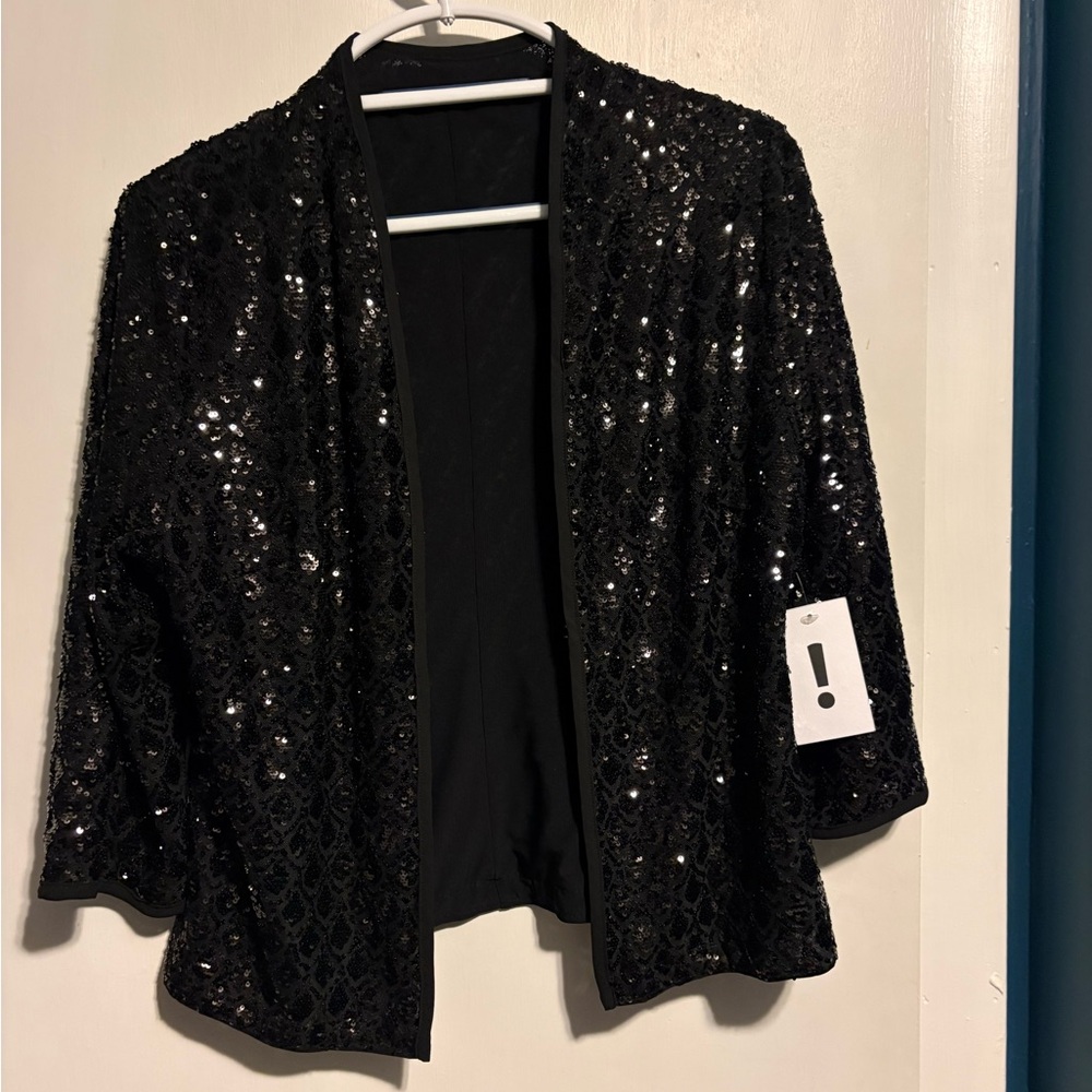 Black Sequin Women's Jacket